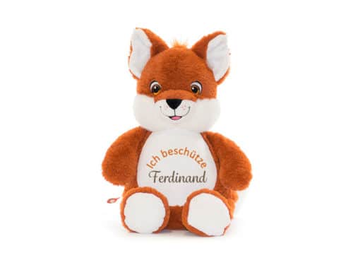 Fuchs Kuscheltier, bestickt