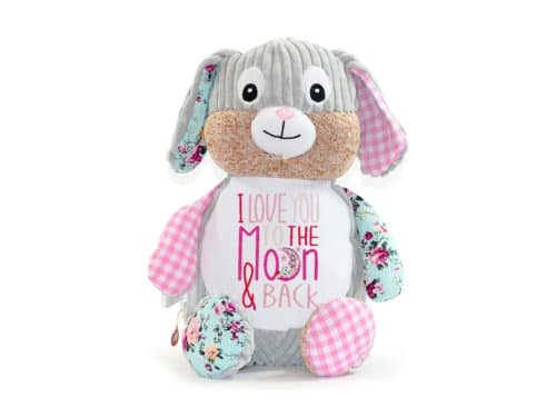 Heidi Hase Kuscheltier, pink, bestickt