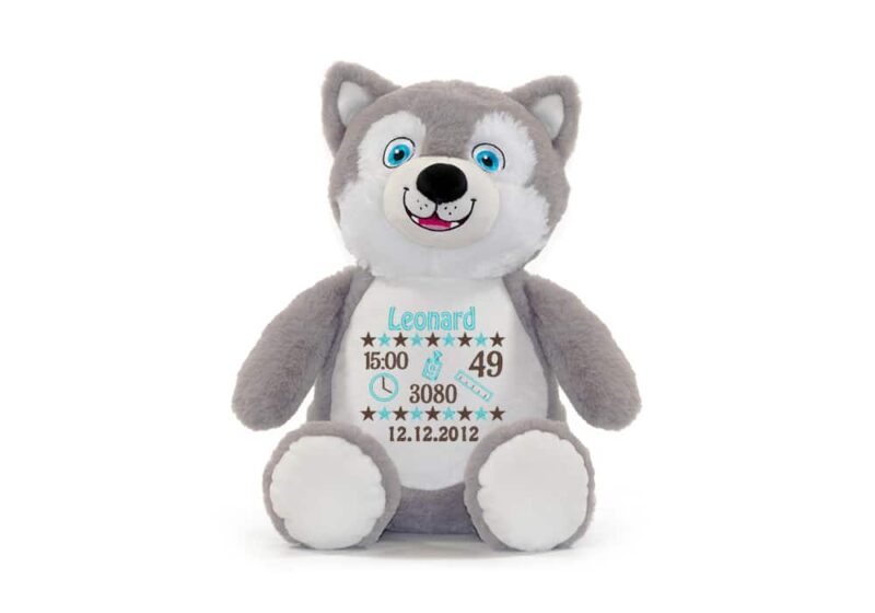 Hugo Husky bestickt