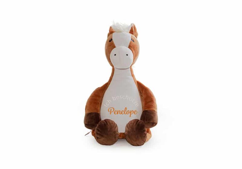 Pferd Kuscheltier bestickt