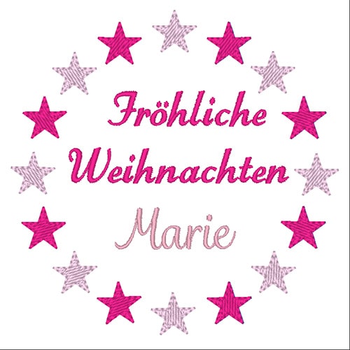 Sternenkreis Frohe Weihnachten